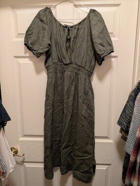 Olea folklore linen dress super cute dresses by ringger size medium